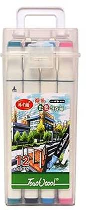 PriWa touch cool twin art marker, Dual Tip pen for Coloring, Sketching, Art Lovers.