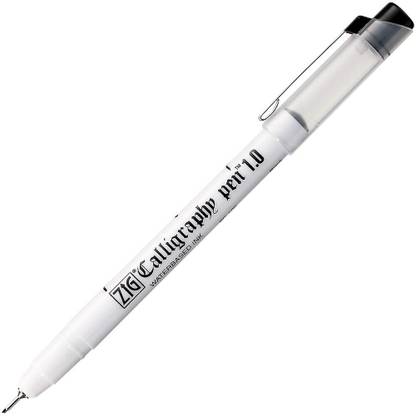 Zig KURETAKE CALLIGRAPHY PEN 1.0 OBLIQUE TIP BLACK Color