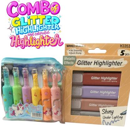 Elsa PACK OF 2 HIGHLITERS WITH BEAUTIFUL DIFFRENT SHADES