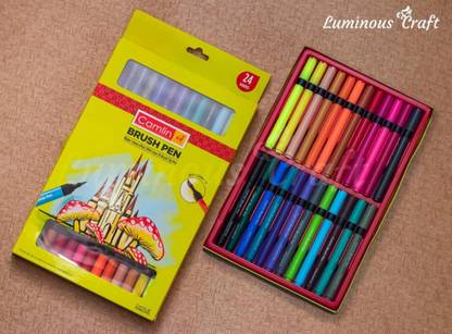 KOKUYO Camel 24 Shade SuperSoft Tip Brush Pens