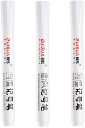Like it 3pcs Waterproof White Permanent Paint Pen Oily Ceramic Tire Marker Pen