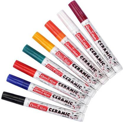 Soni Officemate Ceramic Markers-(8 marker)