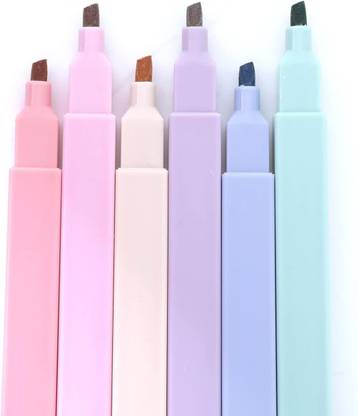 Rinpoche Highlighter Drawing Marker pen, Student Writing Craft Pen-6pc.