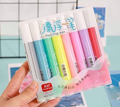 limitless products 8 Colors Floating Pen for art &craft Water Painting Pen Easy -To-Wipe Dry Erase