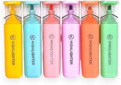 Maxjet Pastel Highlighter Pens Fluorescent Color Highlighter marker