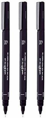 uni-ball Pin-200 0.5mm Fine Line Marker | Smooth & Water Resistant | Fine Line Marker Pen