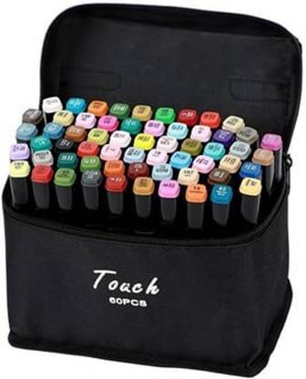 CHIFICA Multicolour 48 pcs Marker Pens For Kids Adult Beginners Dual Tip Art Markers