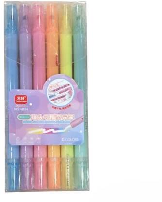 fixer Erasable Highlighter Pen for Kids with tip eraser, Multipurpose Stationery