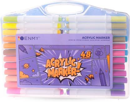 Tinker Squad Washable Acrylic Markers Set | Acrylic Sketch Pens |Drawing Markers