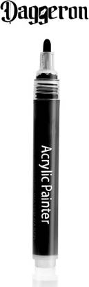 Daggeron Permanent Paint Marker Pen - Black Color - Water based ink, Write on any surface