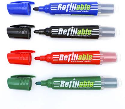 GXIN White Board Marker | Refillable White Board Marker | Low-Odor Whiteboard Markers