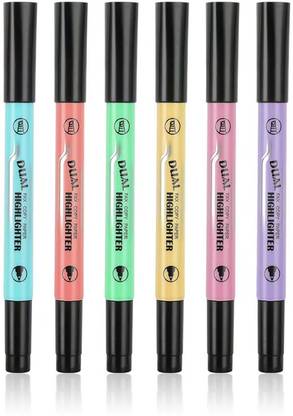 GXIN Highlighter | Dual Tip Highlighter Marker | 3 in 1 Pastel Highlighter Marker |
