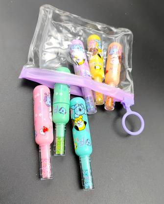 Paper Bear BT21 BTS Highlighter Pen, 6 Color Highlighter Pen