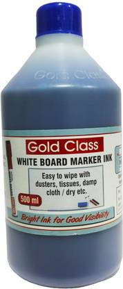 GoldClass White Board Marker Ink, 500ML Suitable for Marker Pens with Multiple Surfaces 500 ml Marker Refill