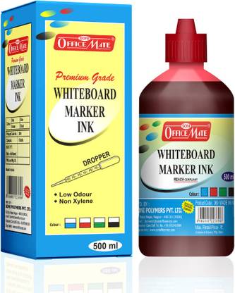 Soni Officemate Whiteboard Marker Ink, Red Color, 500 Ml - Pack of 1 500 ml Marker Refill