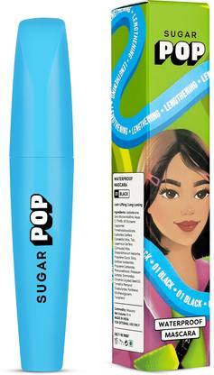 SUGAR POP Waterproof Mascara 01 Black - Instantly lifts and defines | Buildable Volume 8 ml