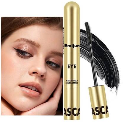 Emijun Curling Mascara Waterproof Black | Quick Dry | No Clumping | Long Lasting 8 ml