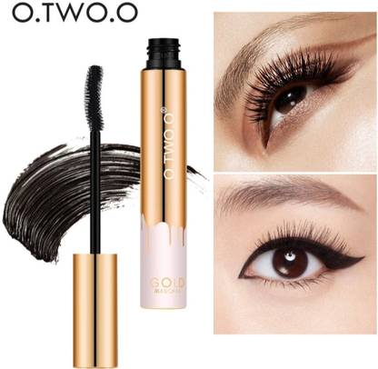 NAILSBAR Professional O.TWO.O Waterproof Microfiber Mascara Black Long Lasting Extension & Curling 10 g