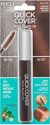 Kiss Hair Color Touch Up Stick Brush in Colour Instant, Natural Medium Brown 7 g