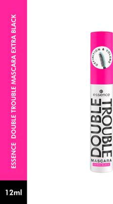 ESSENCE DOUBLE TROUBLE MASCARA EXTRA BLACK 12 ml