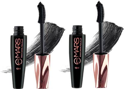 MARS Fabulash Mascara Smudge Proof and Long Lasting Pack of 2 24 ml