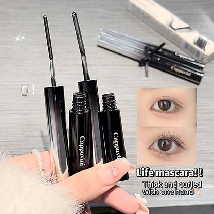 Cappuvini Stereoscopic Warping Metallic Mascara Long Lasting Waterproof Curling Effect 4 g