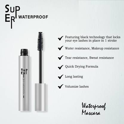 tanvi27 Long Lasting Super Waterproof Mascara & Defined Volume with No Clump Mascara 10 ml
