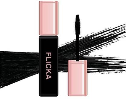 Flicka Lash It Out Mascara Waterproof With Intense Jet Black Color, 9ml 9 ml