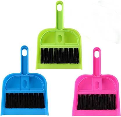 UTENCIL UNIVERSE 3 Set Mini Dustpan Brush Set Cleaning Brush Small Desk Broom Cleaning Tool Stainless Steel Masher