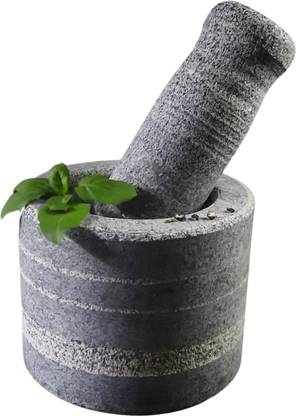 inepta Kerala Ammikallu Stone Grinder Masher Okhli Ginger Masala Kundi Sota Hamal Dista Stoneware Masher