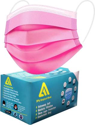 A1 3 Ply Anti Viral And Pollution Surgical Face Mask With Nose Cap Non-Reusable Surgical Mask With Melt Blown Fabric Layer