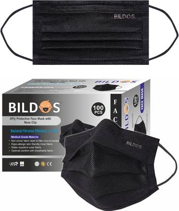 BILDOS 3 Layer 100 Mask Black masks