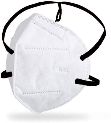 C-Cure N95 Reusable Face Mask with Head loop for Men & Women - (Pack of 5) (Pack of 5) Reusable