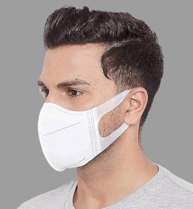 MaxxPro Comfy Life 3D 4 Layers Face Mask with 2 Melt-Blown Filter & Softest Ear Loops