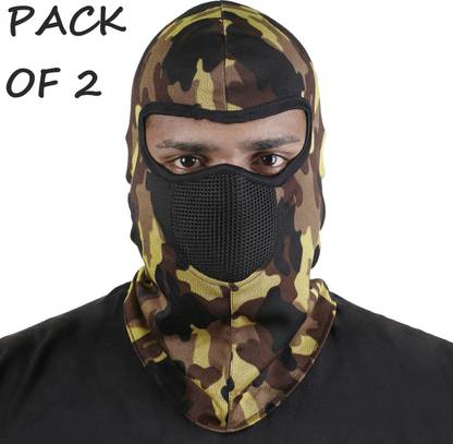 SIZI Full FaceCover Reusable, Anti Pollution Dust Mask For Unisex(green,pack of 2) sizigreenhelmet2 Washable, Reusable Cloth Mask