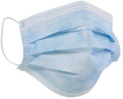 Smart Care Reusable Washable Cotton Face Mask Fog-Free Octo Protect Pure Face Mask Elastic 2 Ply Blue Colour 100 Pcs (Bulk Packing) Reusable, Washable Surgical Mask