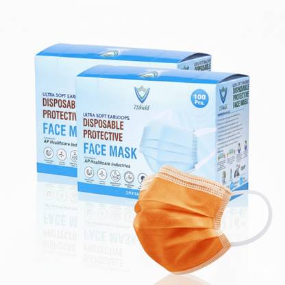 7SHIELD CE and ISO Certified 3 Ply Surgical Face Mask with Nose clip and soft ear loops SURGICAL-3PLY Surgical Mask SURGICAL-3PLY MASK Non-Washable, Non-Reusable Surgical Mask