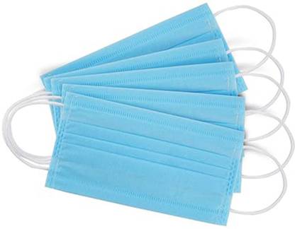 amkay Face Mask Non-Woven Fabric 100 pc 3 Layer Disposable Face Mask For Men & Women Surgical Mask