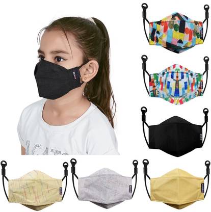BILDOS Mask for Kids 3D Designed Cloth Masks With Adjustable Straps Cloth Mask