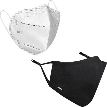 MASQ Dash Black Cloth Mask With Melt Blown Fabric Layer