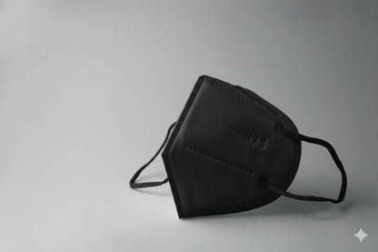 7SHIELD Black N95 Medical Mask High-Performance Healthcare and Personal Use 5-Ply Black N-95 Reusable, Washable, Water Resistant