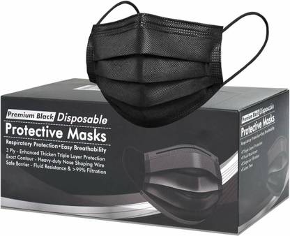 DM SPECIALLY FOR SPECIALIST lack Mask Pharmaceutical Surgical Mask 3 Layered Surgical Mask Surgical Mask With Melt Blown Fabric Layer