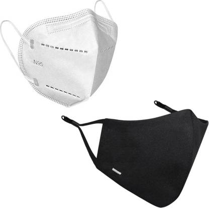 MASQ Dash Black Cloth Mask With Melt Blown Fabric Layer