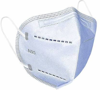 Maskwell 6 LAYERS 5 Layer Double Meltblown/ 2 Double SSMMS/N95 Face Mask(Pack of 20, Sky Blue)