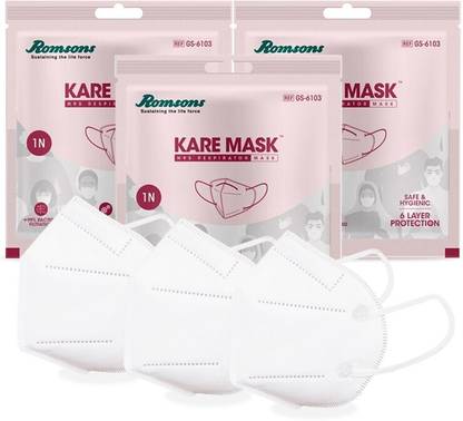 Romsons Kare Mask Pack of 3