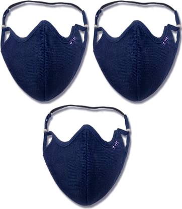 Posi+ve Reusable Face Mask. 99% FOG FREE, 99.80% BFE, Easy Breathing & Sweat absorption, Clear Vision, Soft on Ears, Certified & Compliant by: CE, ISO, GMP, FDA & WHO N99 Washable N99-Blue Reusable, Washable