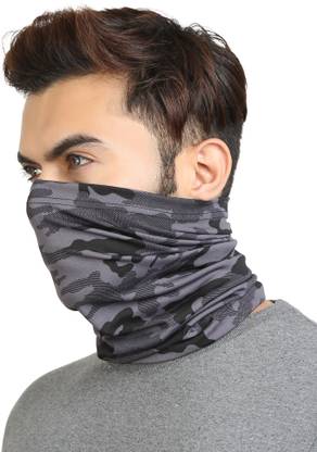 Bismaadh Camo Neck Gaiter Bandana Face Mask Balaclava Sport Headband for Unisex Reusable Cloth Mask