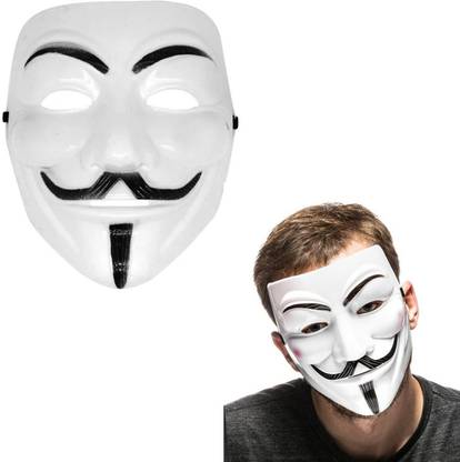 Sage Square V For Vendetta Anonymous Guy Face Mask Perfect For Cosplay, Halloween, Parties Party Mask
