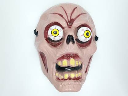 wizerdy HORROR GHOST MASK (MOVING EYES) / BHUT MASK / HALLOWEEN PARTY GHOST MASK Party Mask