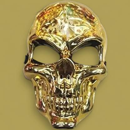Mask Q Toys Big Skull Golden Party Mask # Code573 Party Mask